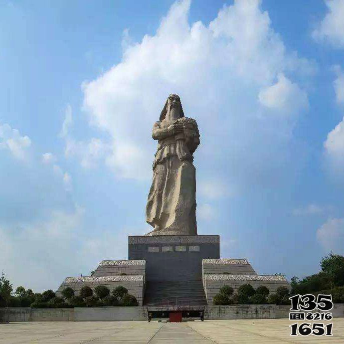 神农雕塑-景区广场大型神农雕像汉白玉石雕塑像
