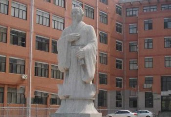孟子雕塑-大学校园摆放大理石古代儒家学派代表人物孟子石雕