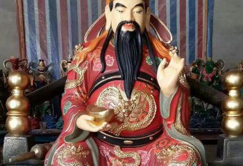 文昌帝君雕塑-寺庙文财神玻璃钢彩绘文昌帝君雕塑