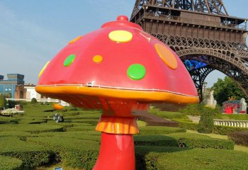 蘑菇雕塑-公园景区创树脂童趣蘑菇雕塑