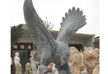老鹰雕塑-城市街道摆放树脂老鹰雕塑