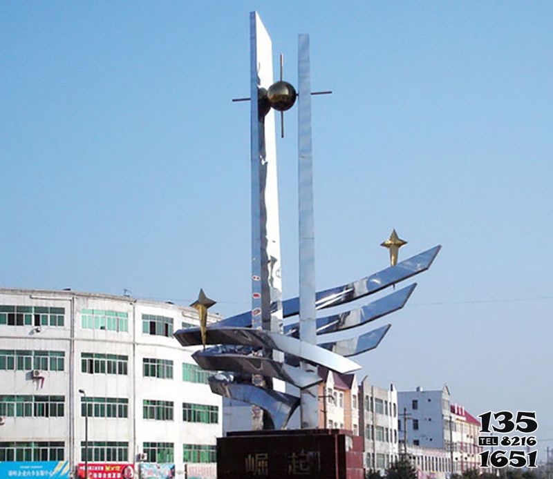 崛起雕塑-不锈钢崛起城市景观雕塑 崛起雕塑-不锈钢崛起城市景观雕塑高清图片