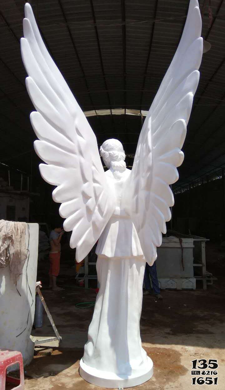 天使女神雕塑-西方信仰天使仙女工艺品玻璃钢雕塑高清图片