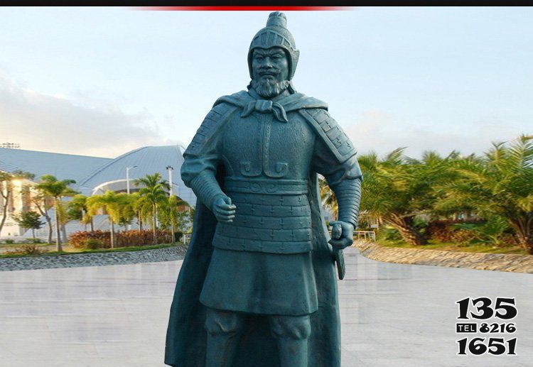 将军雕塑-广场青铜雕天兵天将历史人物雕塑高清图片