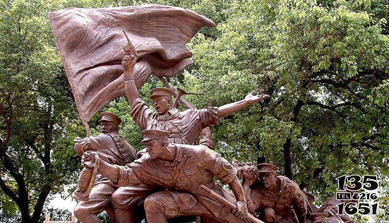 抗战雕塑-广场抗战人物景观铜雕抗战雕塑高清图片