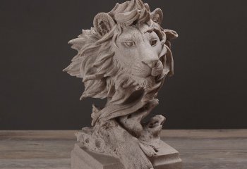 狮子雕塑-大理石抽象石雕户外园林景观狮子雕塑