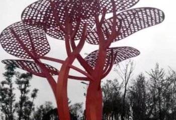 树雕塑-儿童游乐园网格不锈钢树雕塑