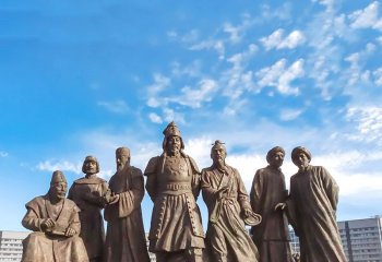 成吉思汗雕塑-大蒙古国建立者成吉思汗情景景观景区园林历史名人成吉思汗雕塑