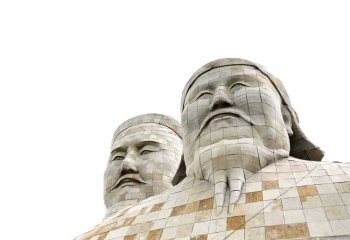 成吉思汗雕塑-大型成石雕头像景观景区景点历史名人成吉思汗雕塑