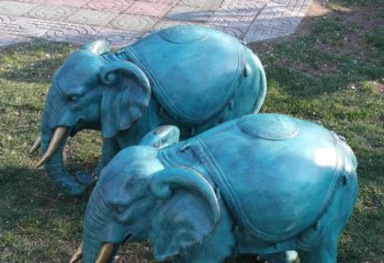 大象雕塑-户外园林景观装饰品摆件青铜大象雕塑