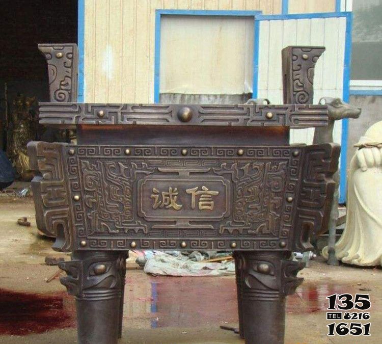 鼎雕塑-寺庙祠堂大型青铜器铜雕鼎雕塑 鼎雕塑-寺庙祠堂大型青铜器铜雕鼎雕塑高清图片