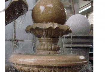 风水球雕塑-别墅景观大理石风水球喷泉雕塑