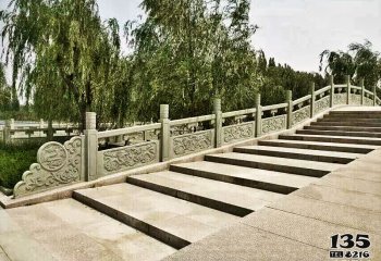 栏杆栏板雕塑-景区公园石拱桥扶手青石栏杆