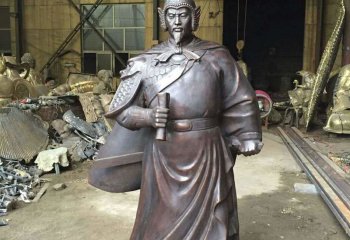 岳飞雕塑-景区历史名人铜雕塑岳飞铜像雕塑
