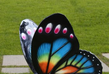 蝴蝶雕塑-创意玻璃钢园林蝴蝶雕塑