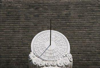 日晷雕塑-公园城墙大理石石雕日晷雕塑