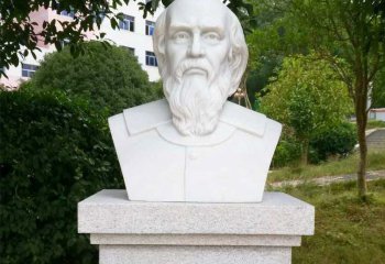 伽利略雕塑-公园汉白玉世界名人著名科学家伽利略雕塑