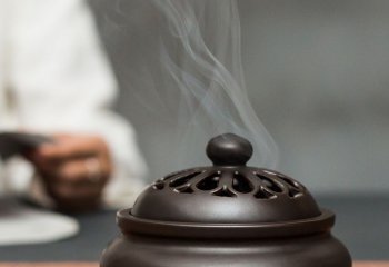 香炉雕塑-家用室内茶艺净化空气檀香纯铜镂空香炉雕塑