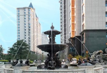 喷泉雕塑-城市广场欧式水景喷泉景观雕塑