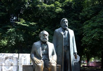 马克思雕塑-世界著名政治家马克思与恩格斯铜雕园林户外景观马克思雕塑