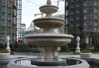 喷泉雕塑-小区摆放大理石雕喷泉水景雕塑