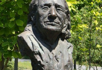 李斯特雕塑-公园景区匈牙利钢琴之王世界著名作曲家李斯特雕塑