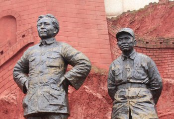 毛泽东雕塑-广场毛主席纪念铜雕毛泽东雕塑
