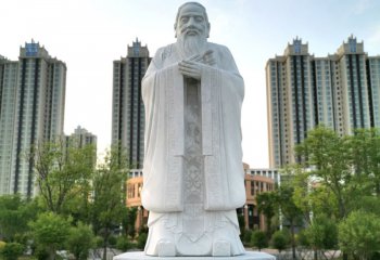 孔子雕塑-万世师表校园孔子中国历史名人古代著名思想家教育家雕塑