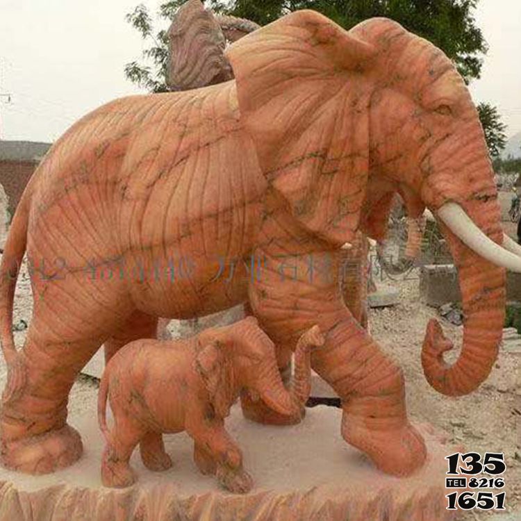 大象雕塑-公园景区树脂大型仿真动物大象雕塑高清图片