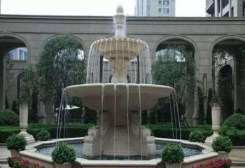 喷泉雕塑-小区园林汉白玉石雕喷泉雕塑