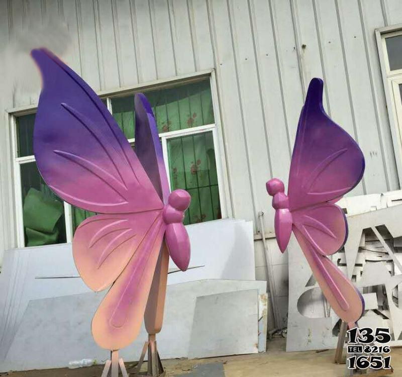蝴蝶雕塑-不锈钢创意别墅景观蝴蝶雕塑