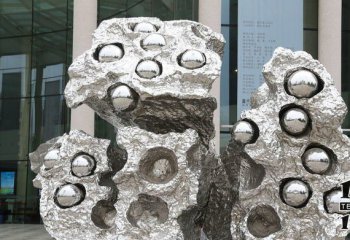 莲蓬雕塑-广场不锈钢抽象创意莲蓬雕塑
