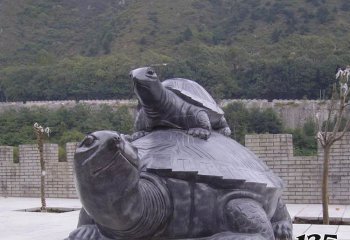 乌龟雕塑-广场玻璃钢大型仿真动物乌龟雕塑