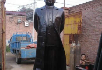 毛泽东雕塑-企业铜雕伟人毛泽东雕塑