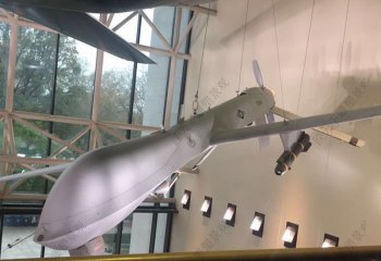 飞机雕塑-玻璃钢室内装饰大型仿真飞机雕塑