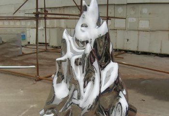 火苗雕塑-企业文化广场锻造不锈钢火苗雕塑