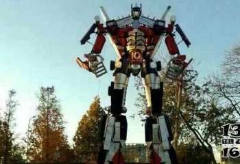 机器人雕塑-不锈钢变形金刚卡通户外街道机器人雕塑