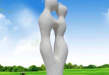情侣雕塑-广场大理石少数民族抽象石雕情侣雕塑
