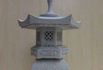 石灯雕塑-日式园林景观寺院仿古石灯塔
