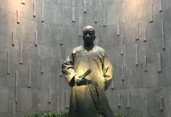 吴昌硕雕塑-别墅园林民国时期著名国画家书法家吴昌硕雕塑