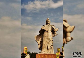 韩信雕塑-户外广场兵仙大理石石雕韩信雕塑