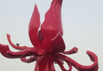花朵雕塑-广场不锈钢抽象花朵景观雕塑