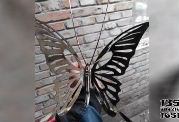 蝴蝶雕塑-玻璃钢街道创意蝴蝶雕塑