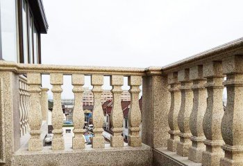 栏杆栏板雕塑-小区阳台花岗岩罗马柱装饰栏杆雕塑