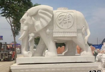 大象雕塑-户外园林大型景观装饰品大象雕塑