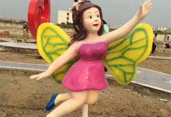 蝴蝶雕塑-创意游乐园玻璃钢蝴蝶雕塑