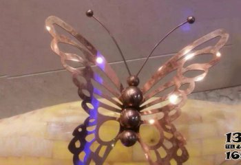 蝴蝶雕塑-庭院不锈钢创意蝴蝶雕塑