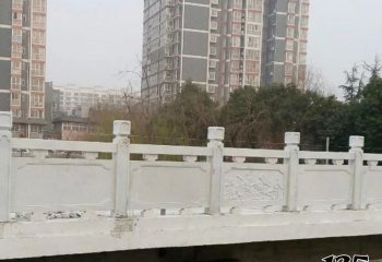 栏杆栏板雕塑-小区公园石桥汉白玉栏杆雕塑