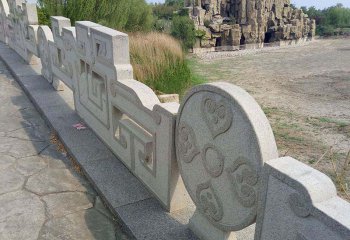 栏杆栏板雕塑-花岗岩公园石拱桥创意造型防护栏杆雕塑