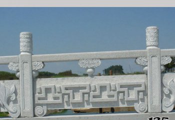 栏杆栏板雕塑-公园景区石拱桥浮雕大理石栏杆雕塑
